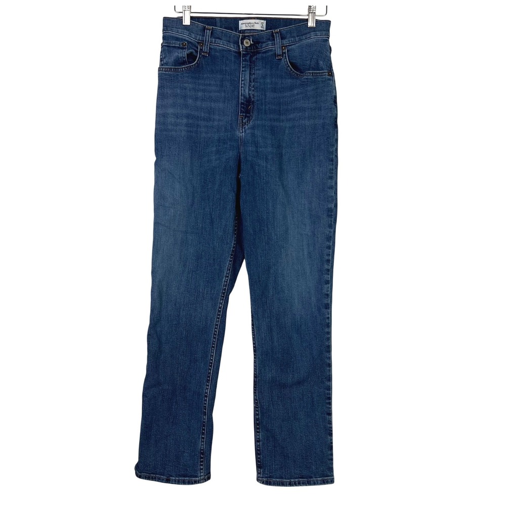 Abercrombie & Fitch The 90s Straight Ultra High Rise Jeans Medium Wash 29/8R